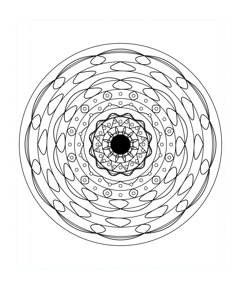 Floral Geometry Mandala Free Printable Coloring Sheet