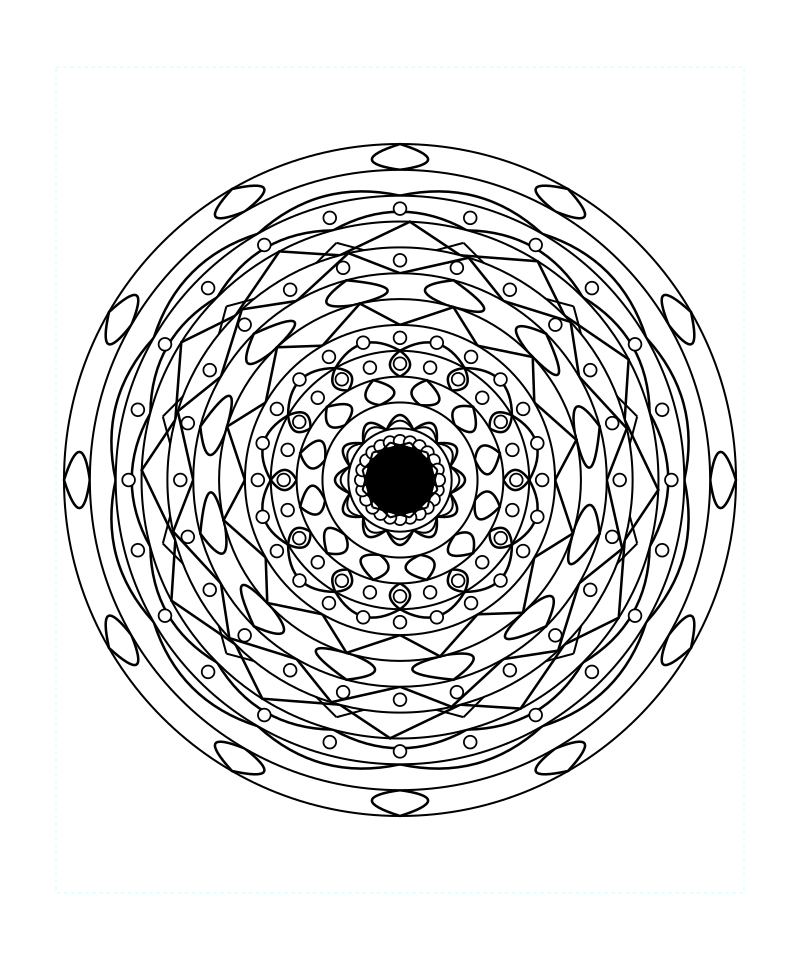 Floral Sacred Geometry Mandala Coloring Page Free Printable For Adults