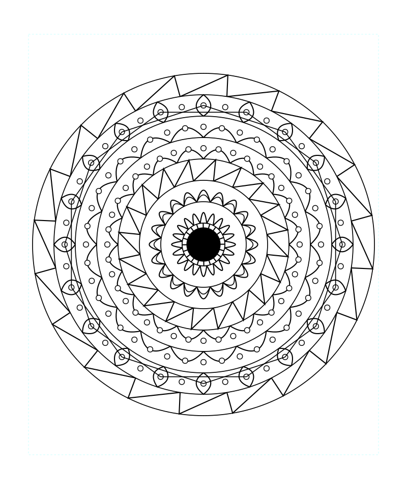 Free Download Sacred Geometry Mandala Intricate Coloring Page