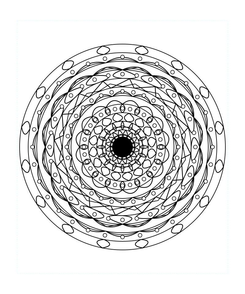 Free Download Sacred Geometry Mandala Mindfulness Coloring Page