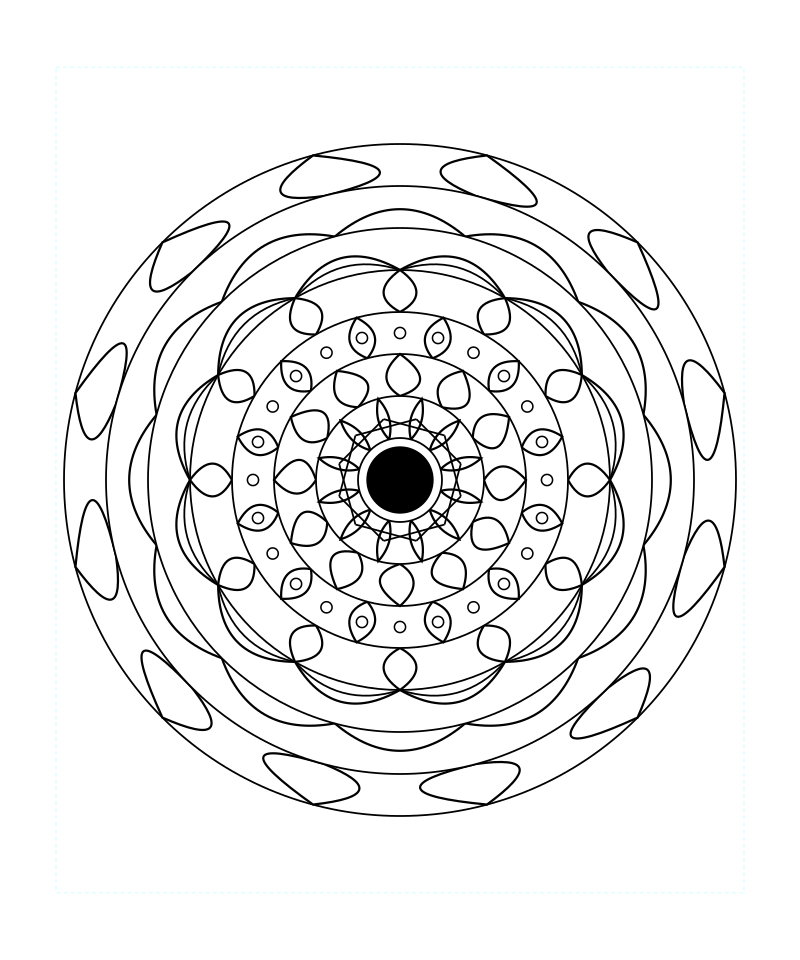 Free Printable Sacred Geometry Mandala Coloring Page For Meditation