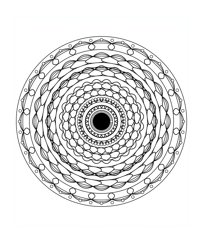 Free Printable Sacred Geometry Mandala Coloring Page For Relaxation