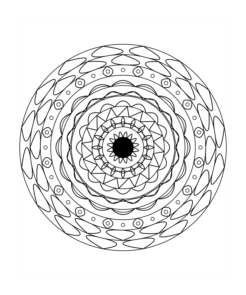 Free Printable Sacred Geometry Mandala Coloring Page Svg