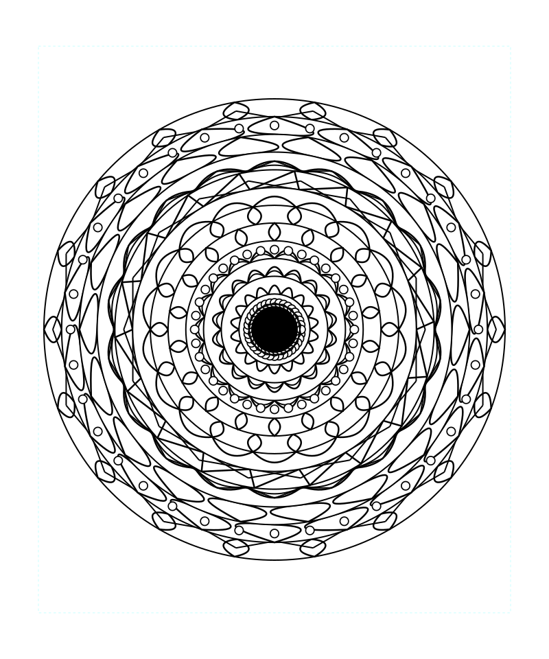 Free Sacred Geometry Mandala Coloring Page High Resolution