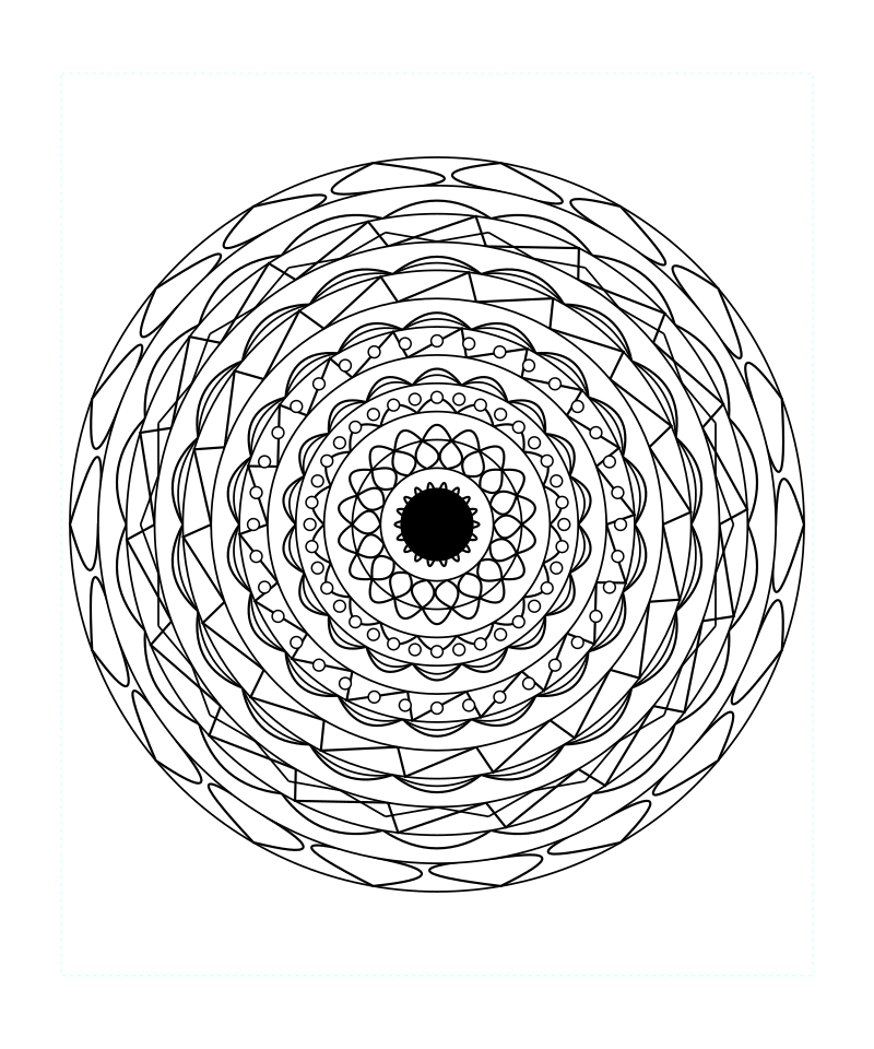 Free Sacred Geometry Mandala Coloring Page