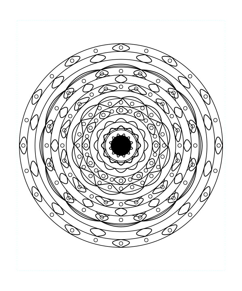Free Sacred Geometry Mandala Printable Coloring Sheet