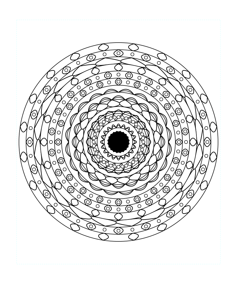 Geometric Mandala Circular Geometry Coloring Page Free Printable