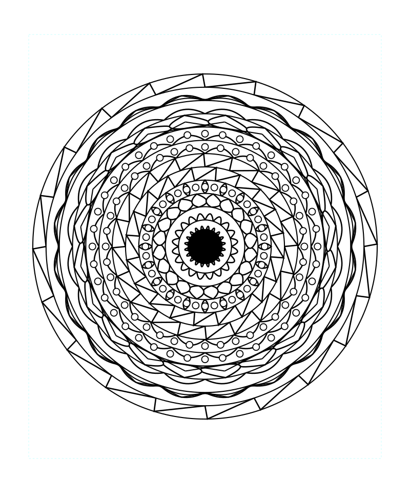 Intricate Sacred Geometry Mandala Coloring Page Free Printable
