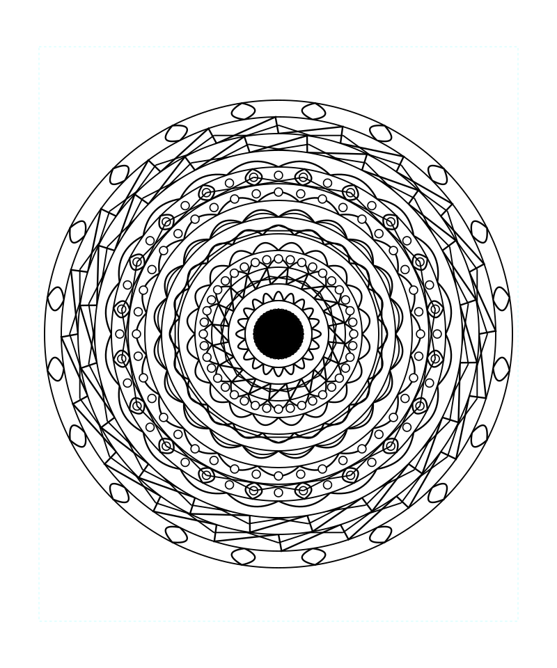 Lotus Sacred Geometry Mandala Coloring Page Free Printable For Adults