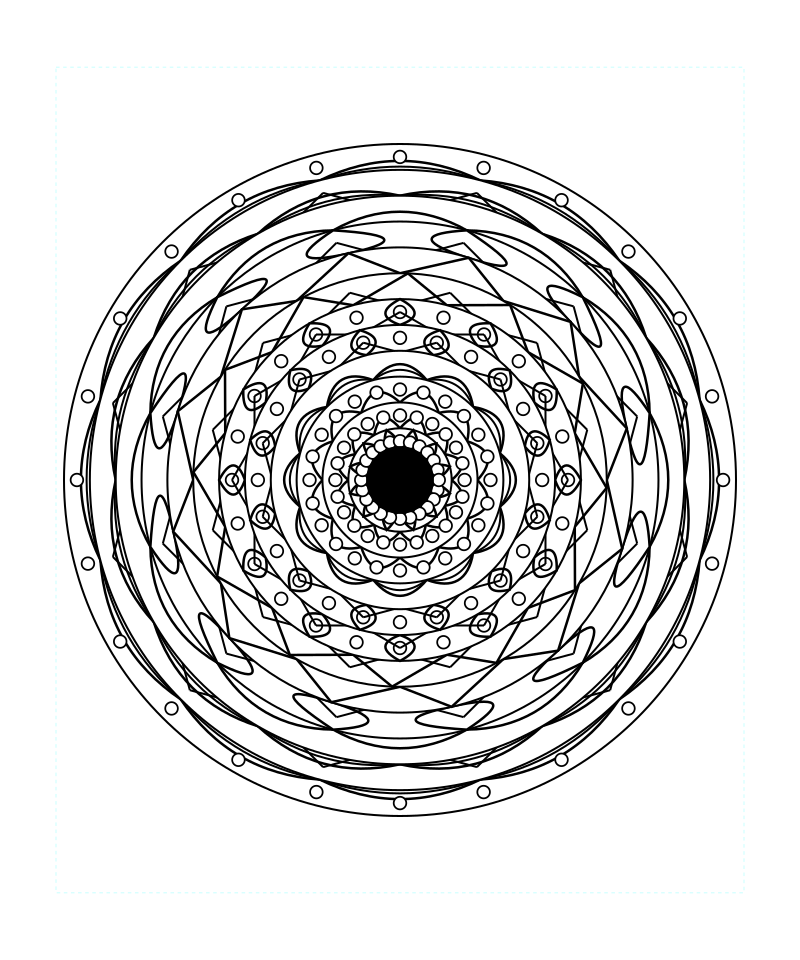 Lotus Sacred Geometry Mandala Coloring Page Free Printable