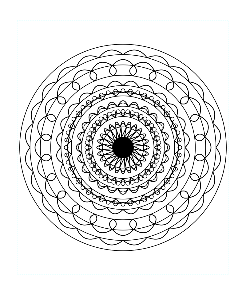 Lotus Sacred Geometry Mandala Free Printable Coloring Sheet