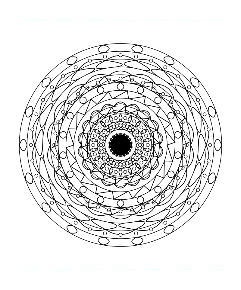 Mandala Sacred Geometry Adult Coloring Page Free Download