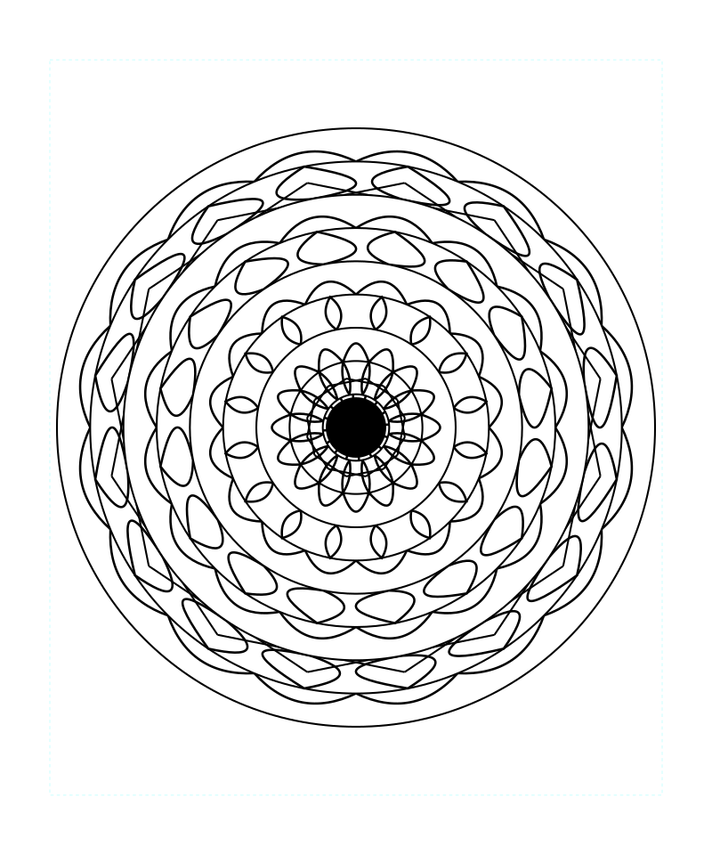 Printable Sacred Geometry Mandala Coloring Page