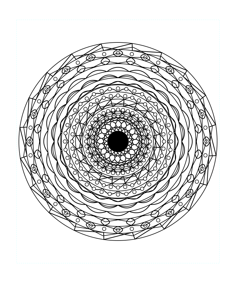 Sacred Geometry Mandala Adult Coloring Page Free Printable