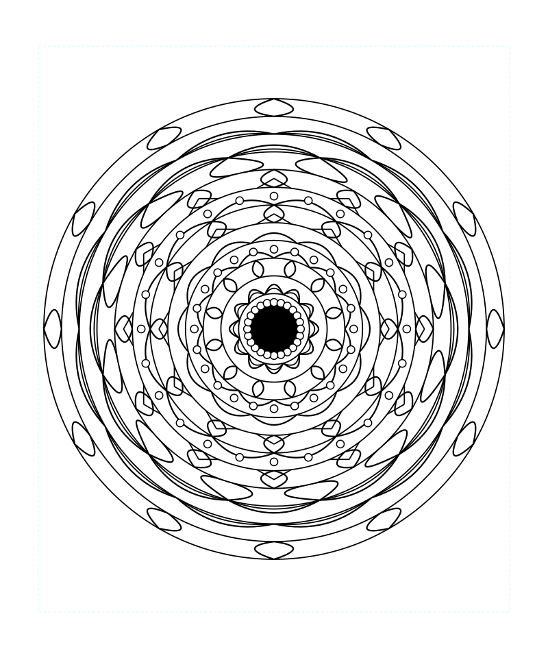 Sacred Geometry Mandala Calm Spirit Coloring Page