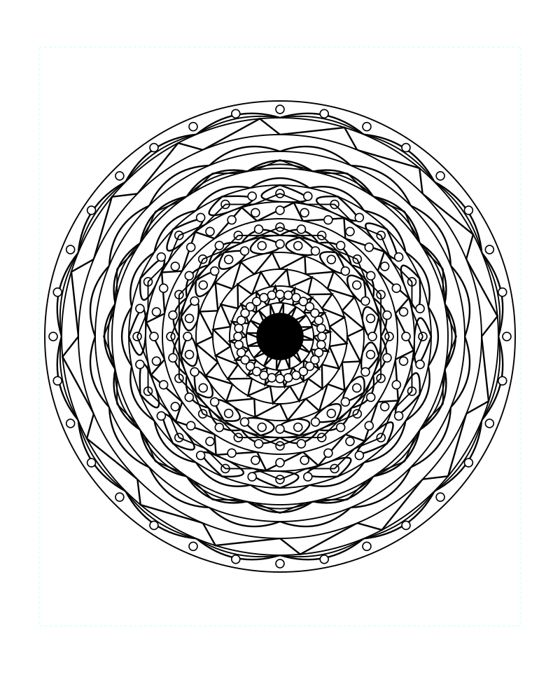 Sacred Geometry Mandala Coloring Page For Stress Relief