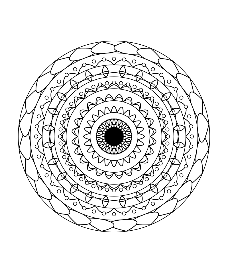 Sacred Geometry Mandala Coloring Page Free Printable For Adults