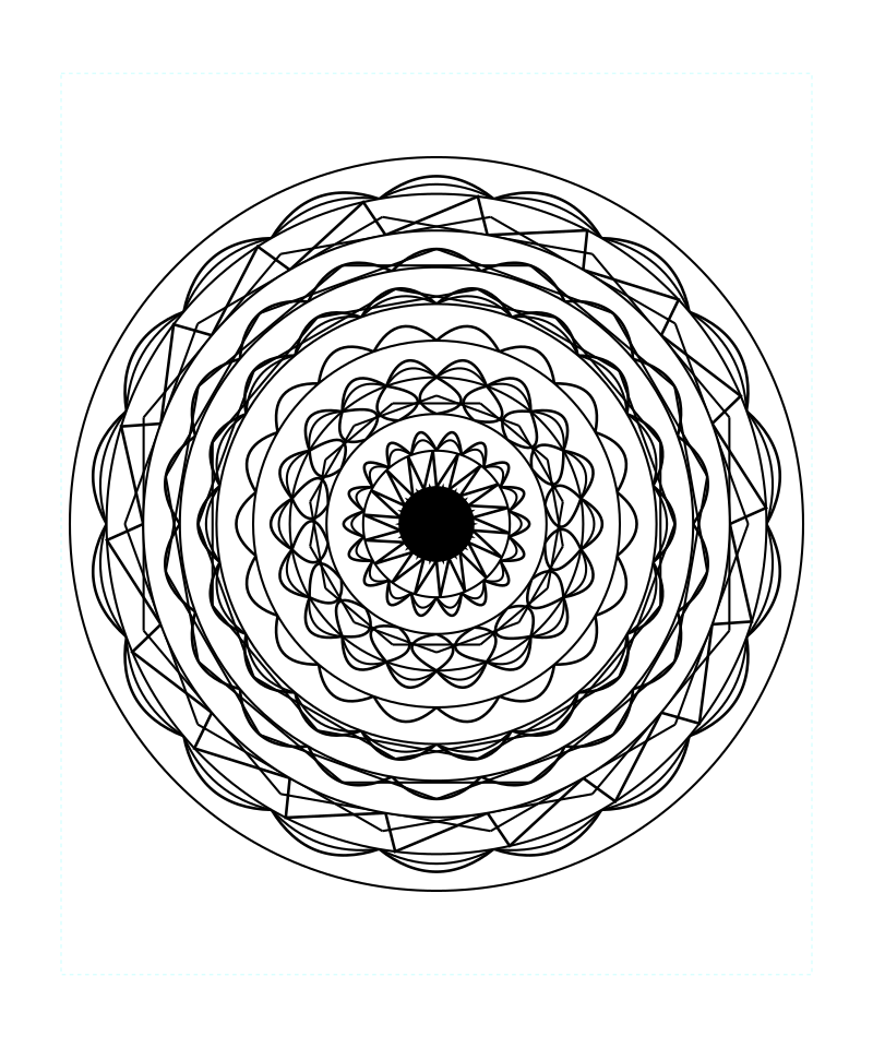 Sacred Geometry Mandala Coloring Page Free Printable High Quality Svg