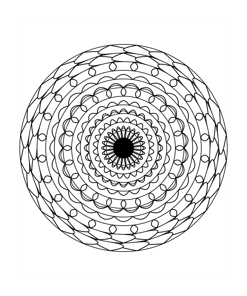 Sacred Geometry Mandala Coloring Page Printable Svg