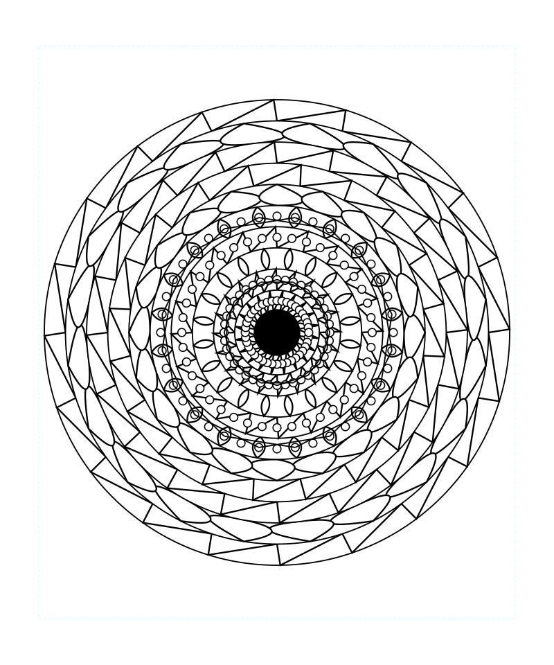 Sacred Geometry Mandala Divine Symmetry Coloring Page