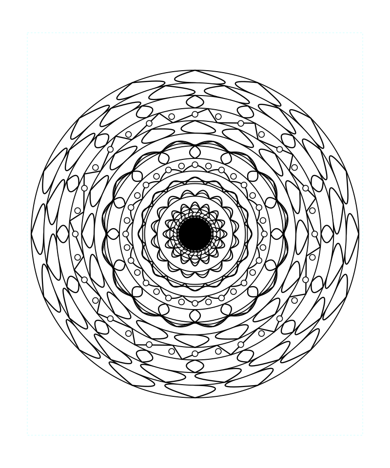 Sacred Geometry Mandala Free Download Coloring Page