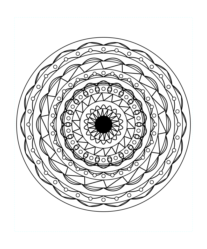Sacred Geometry Mandala Free Printable Coloring Page