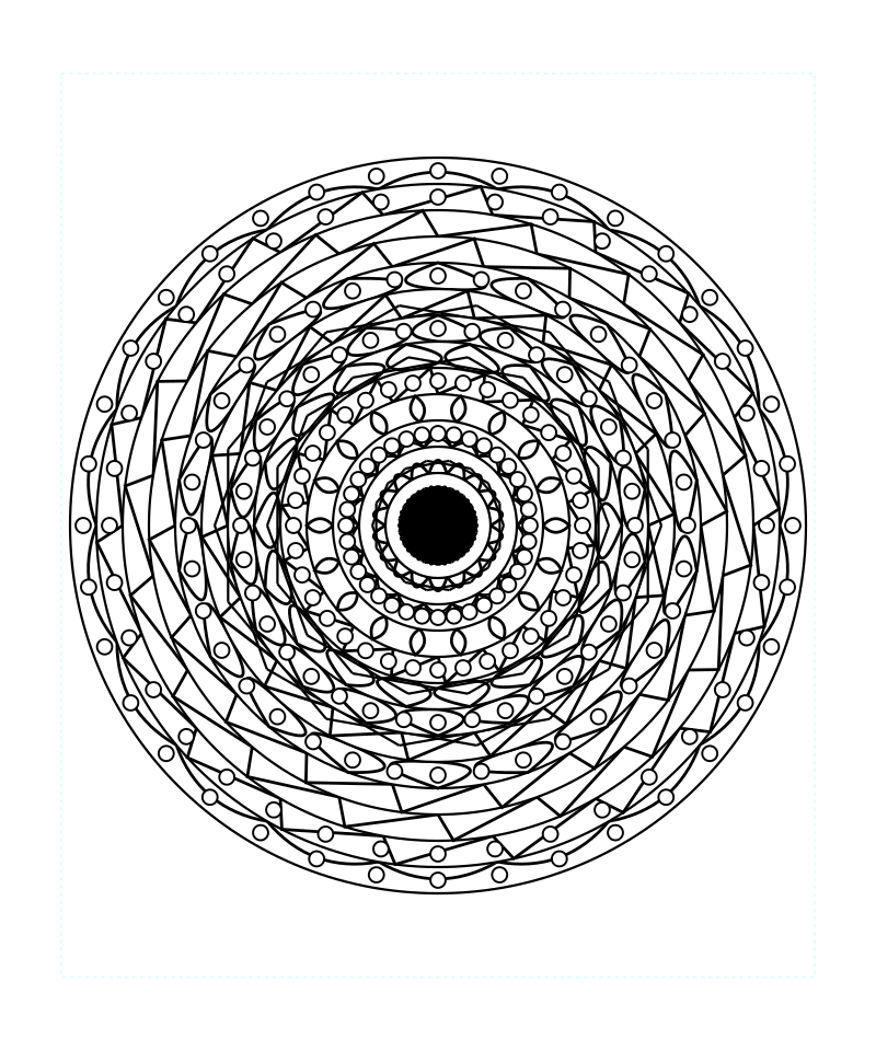 Sacred Geometry Mandala Intricate Adult Coloring Page Free Download