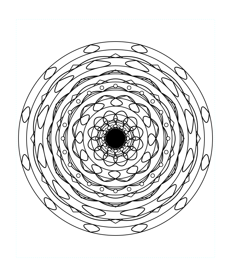Sacred Geometry Mandala Intricate Mandala Pattern Coloring Page