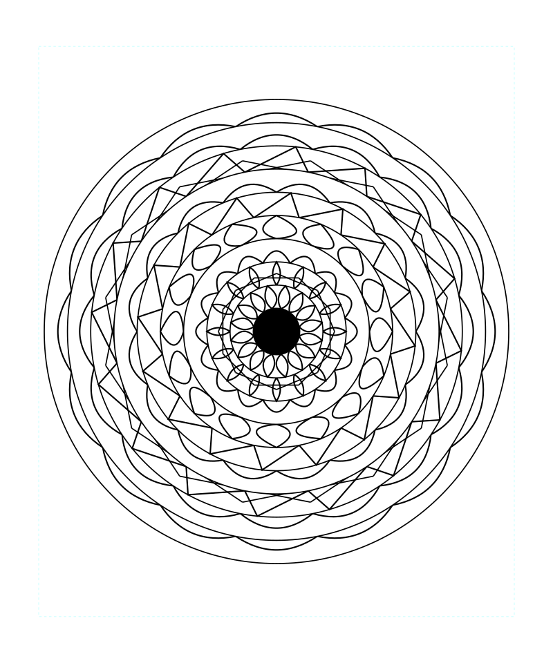 Sacred Geometry Mandala Light Serenity Coloring Page