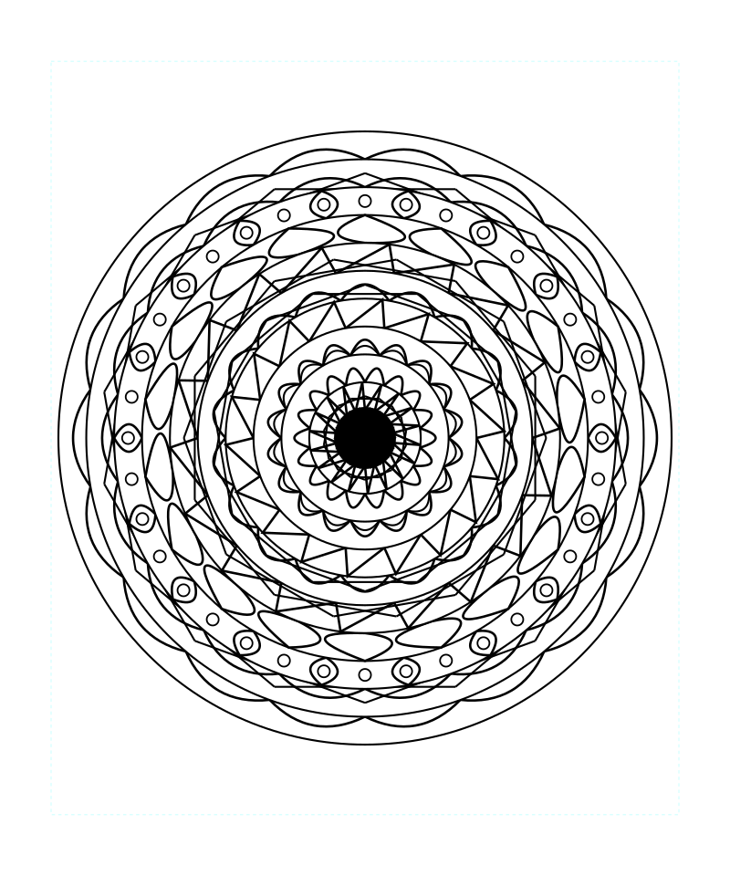 Sacred Geometry Mandala Mandala Pattern Coloring Page For Adults