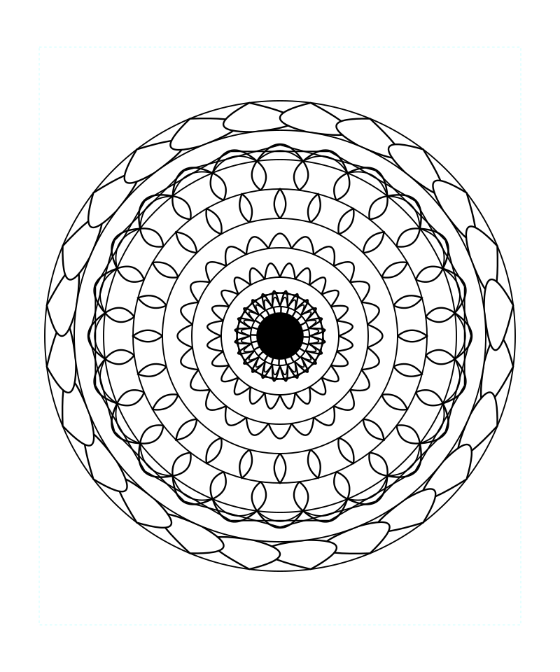 Sacred Geometry Mandala Meditation Coloring Page Free Svg