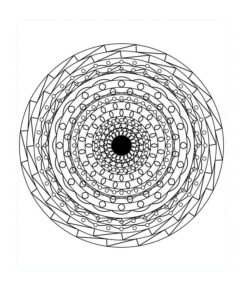 Sacred Geometry Mandala Meditation Coloring Page Instant Download