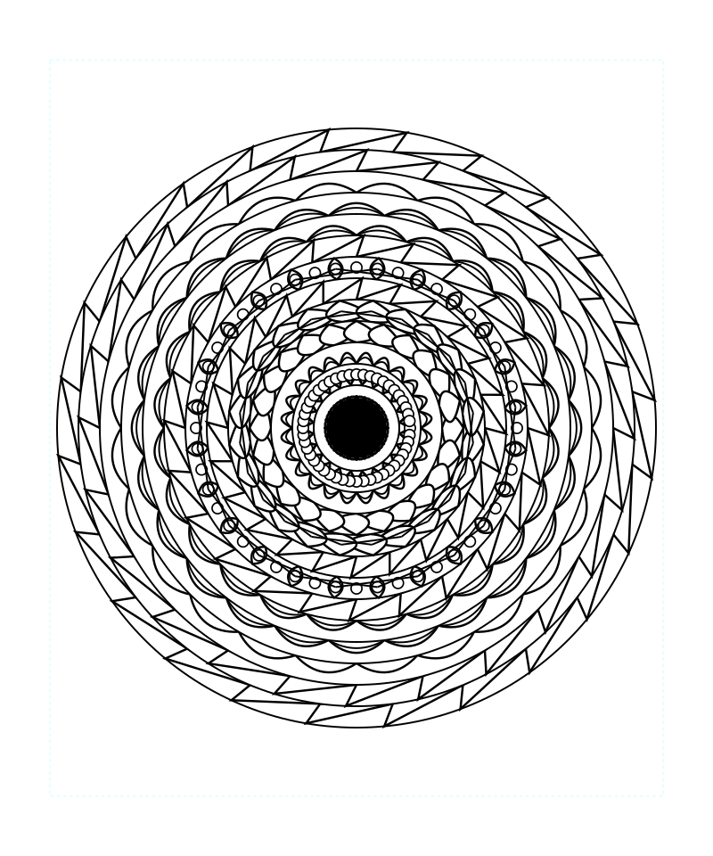 Sacred Geometry Mandala Mindfulness Coloring Page Free Printable