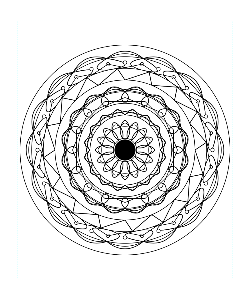 Sacred Geometry Mandala Printable Coloring Page For Adults