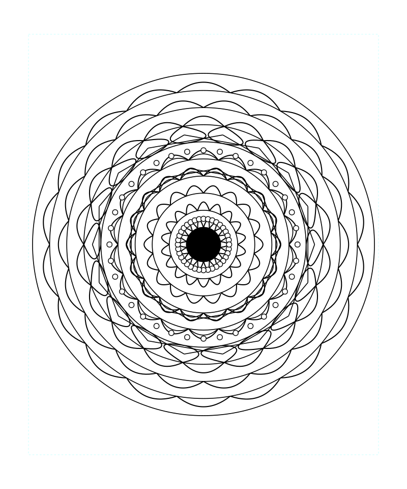 Sacred Geometry Mandala Sacred Circle Coloring Page Printable