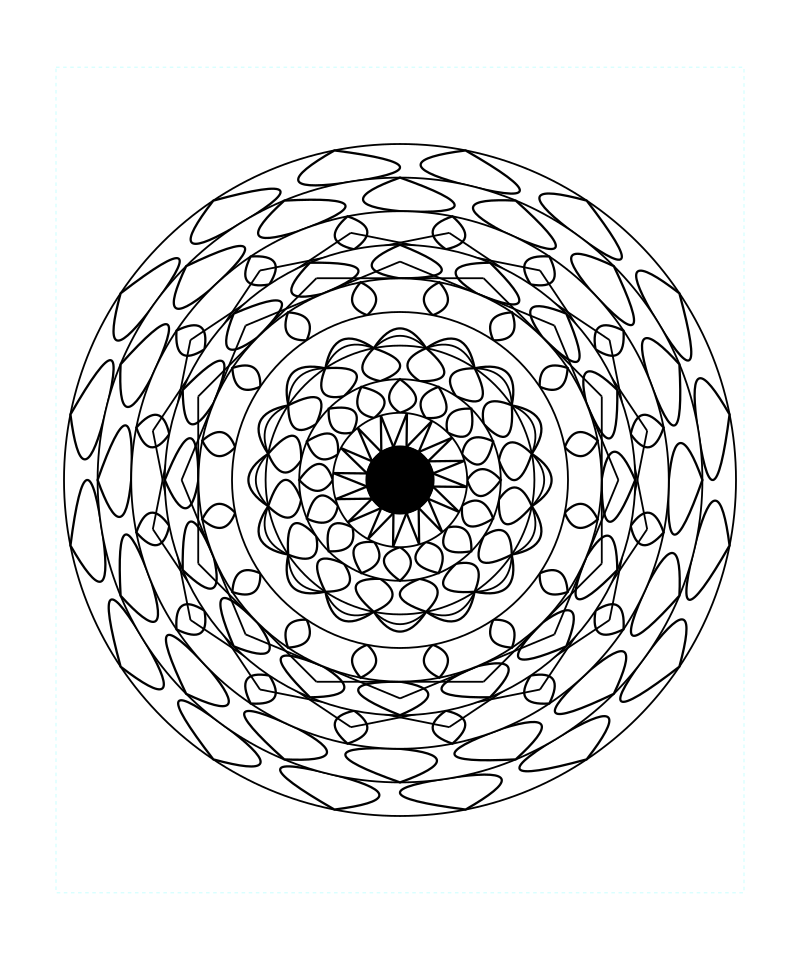 Sacred Geometry Mandala Sacred Crystal Art Coloring Page