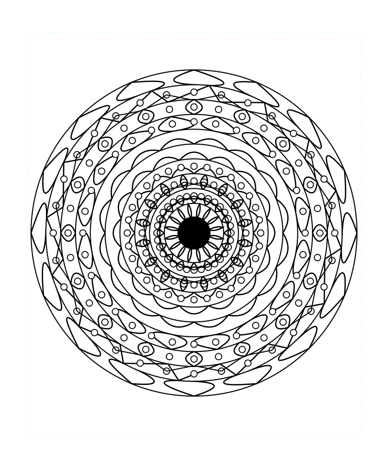 Sacred Geometry Mandala Sacred Energy Art Coloring Page