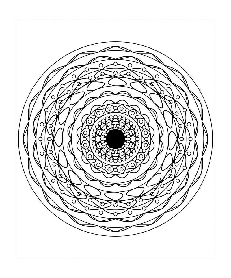 Sacred Geometry Mandala Sacred Mindfulness Art Coloring Page