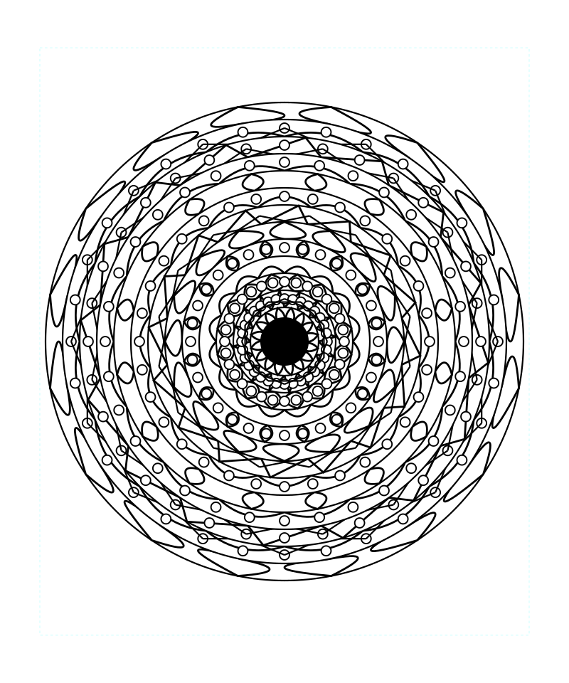 Sacred Geometry Mandala Sacred Star Art Coloring Page