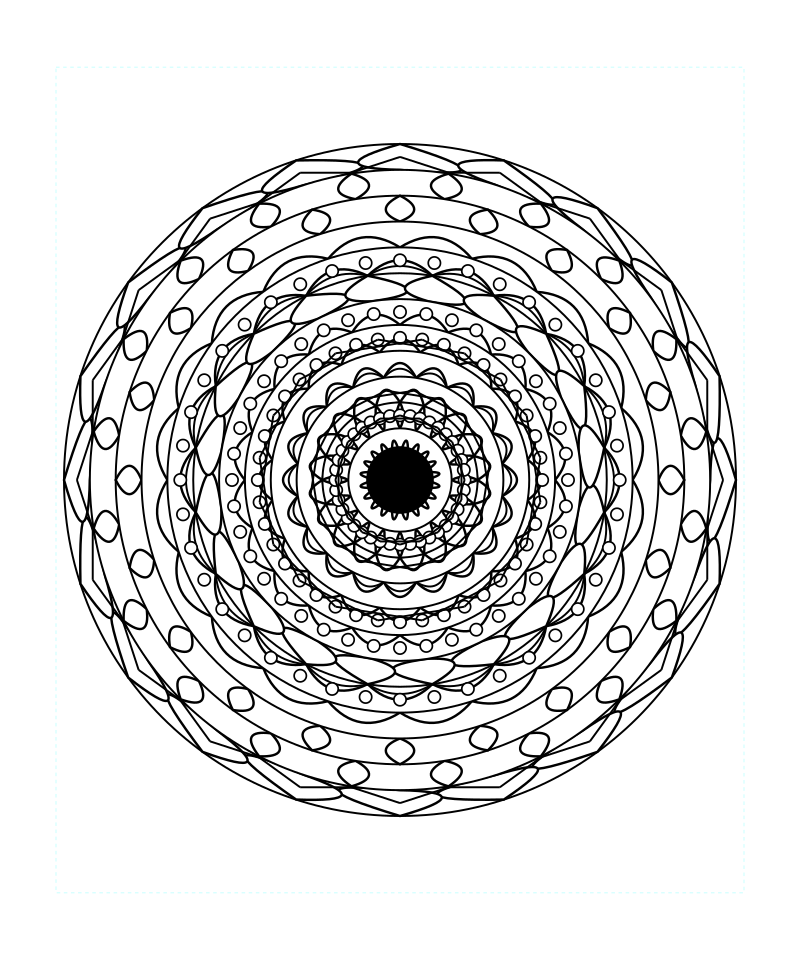 Sacred Geometry Mandala Spirit Mandala Pattern Coloring Page