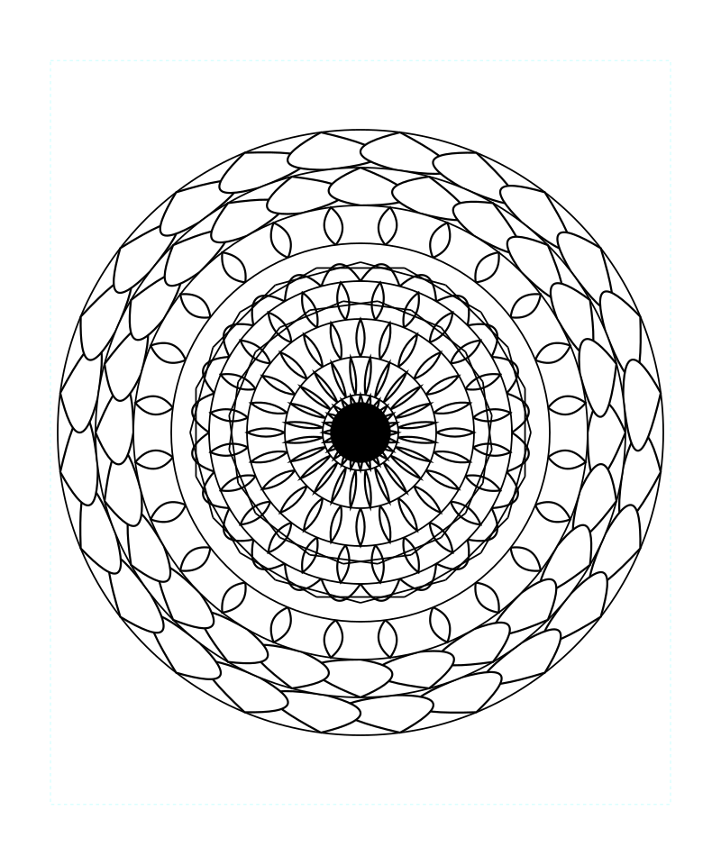 Sacred Geometry Mandala Universe Pattern Coloring Page