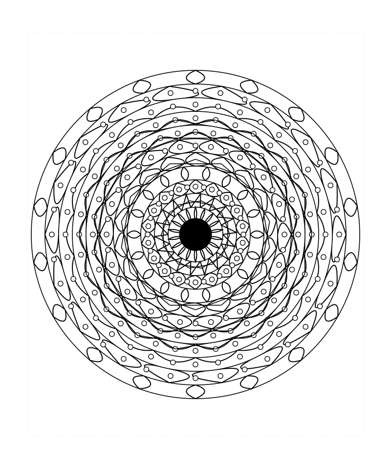 Sacred Spirit Mandala Coloring Page