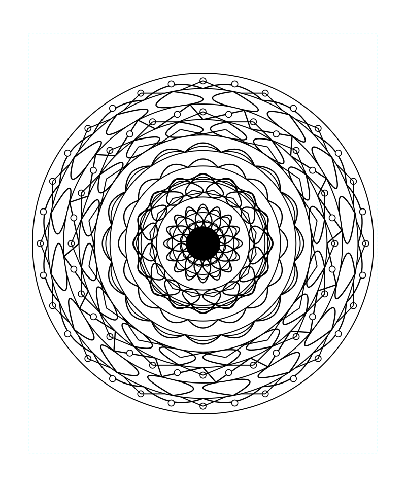 Sacred Sun Mandala Coloring Page