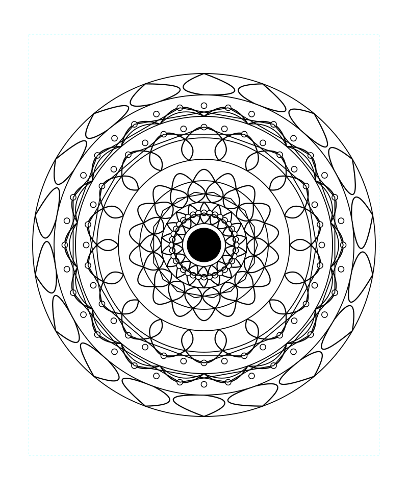 Sacred Temple Mandala Coloring Page