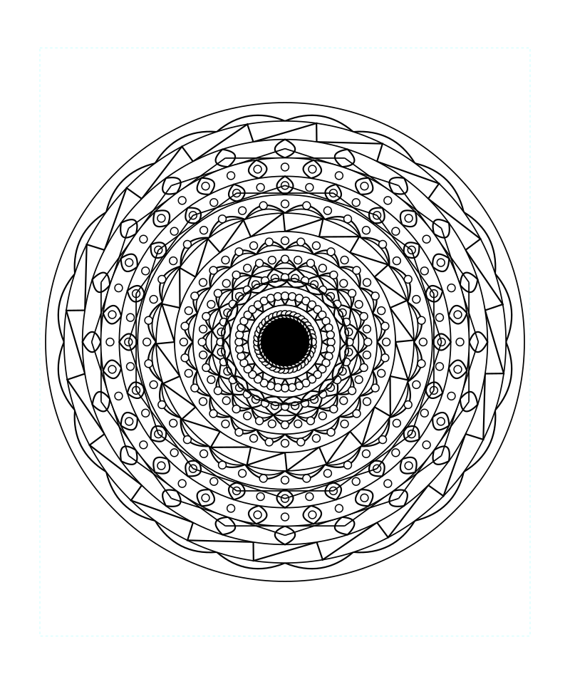 Spiritual Sacred Geometry Mandala Coloring Page