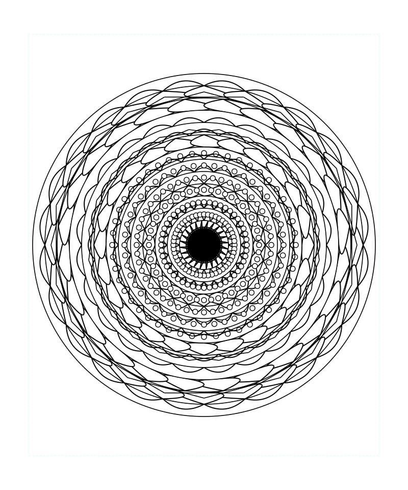 Star Geometry Mandala Circular Symmetry Coloring Page