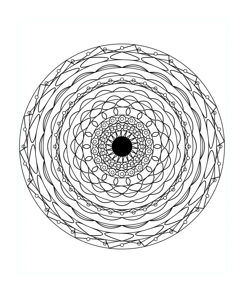 Star Sacred Geometry Mandala Coloring Page For Adults