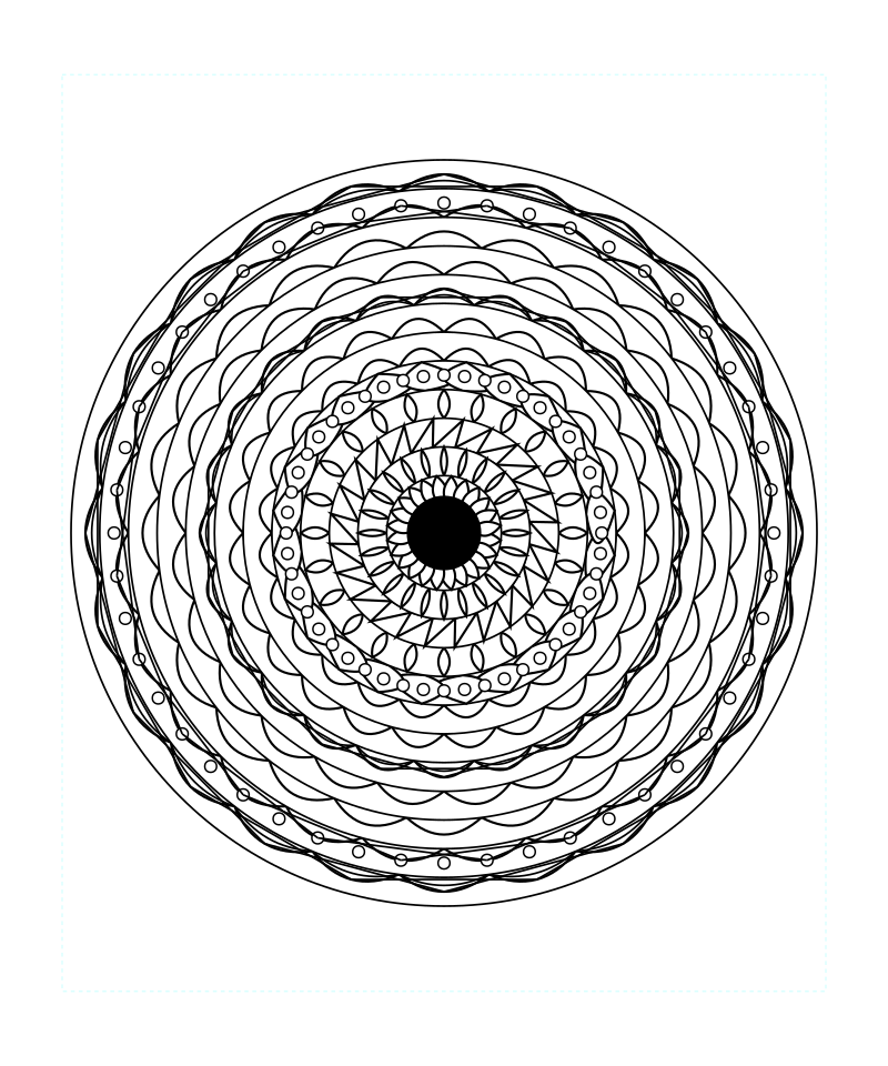 Star Sacred Geometry Mandala Coloring Page Free Printable For Adults