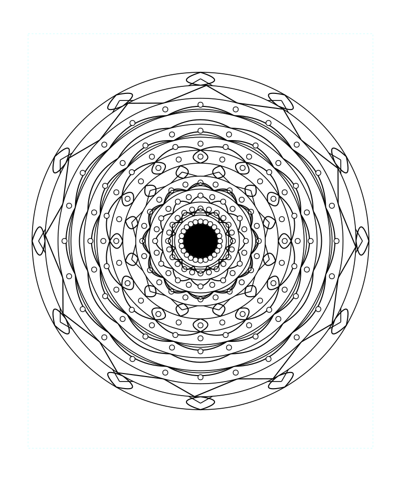 Star Sacred Geometry Mandala Free Printable Svg