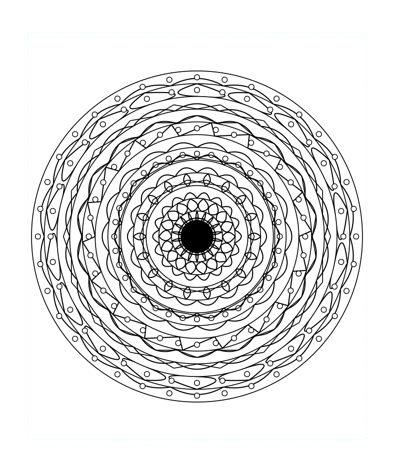 Star Sacred Geometry Mandala Intricate Coloring Page